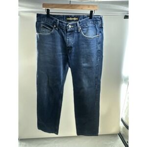 Lee Mens Jeans 34x30 Regular Fit Straight Leg Pocket Blue‎